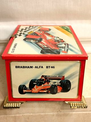Scatola Latta Vintage auto Formula 1 del 1976
