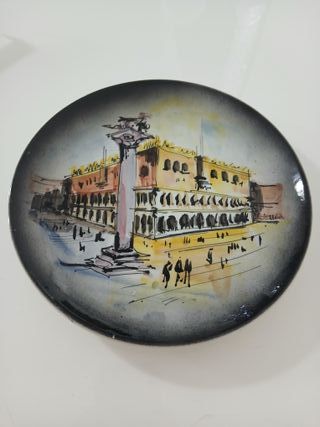 Piatto Vintage Souvenir Venezia Piazza San Marco