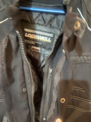 Chaqueta motera LOCKWELL negra reforzada