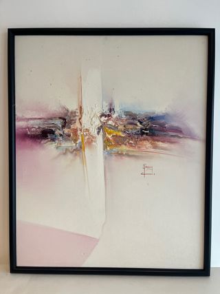 Cuadro al óleo abstracto