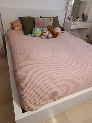 Cama MALM IKEA 160x200 con 4 cajones