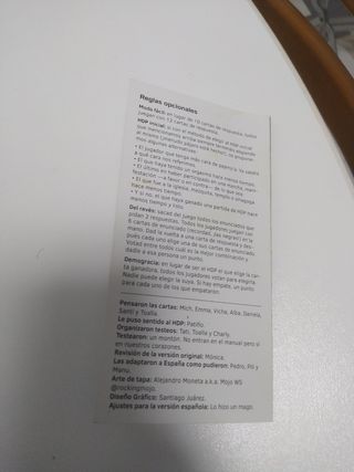 Juego de mesa H.D.P. (Hasta Donde Puedas)
