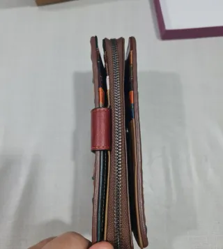 Portafoglio donna intrecciato multicolor