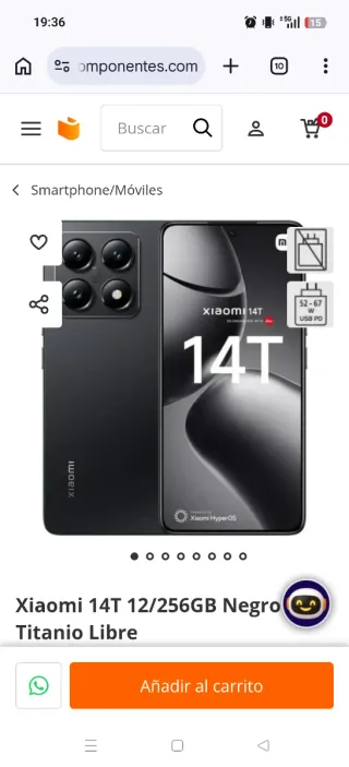 Xiaomi 14T PRO 512GB Negro NUEVO SIN USO