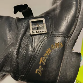 Botas Dr. termans  Negras con Hebilla VINTAGE