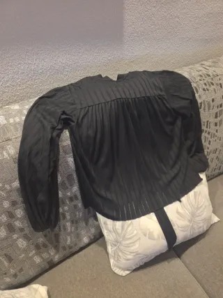 Blusa Zara Negra Talla S