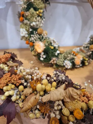 3 Piezas Decoración Flores Secas