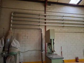 Sistema de aspiración para madera