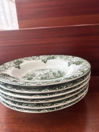 La Cartuja de Sevilla Vajilla Verde