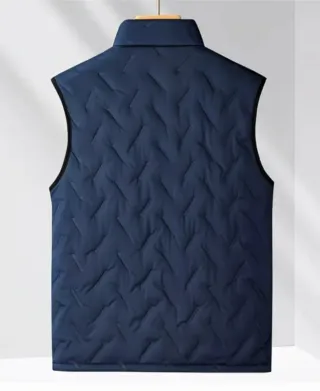 Chaleco acolchado forrado de lana textura suave