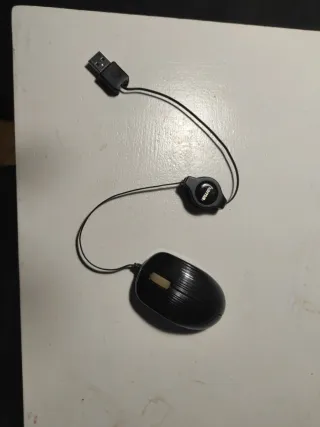 Mini ratón Hama USB retráctil