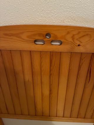 Cabecero de madera curvo