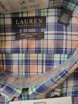 Camisa Lauren Ralph Lauren cuadros talla 41