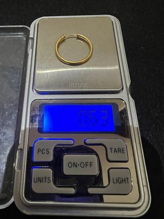 Pendiente Aro Oro 18K