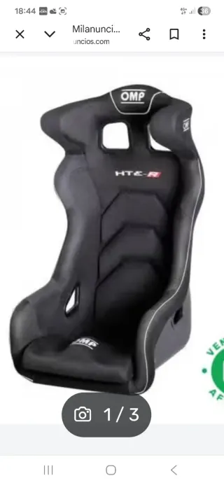 Baquet OMP HTE-R talla (XL )Competición Caducado