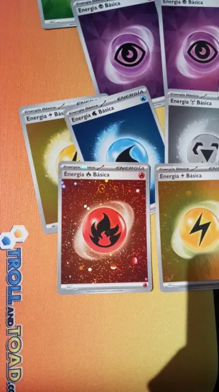 21x Energías Holo cartas Pokemon