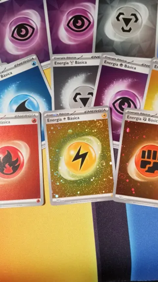21x Energías Holo cartas Pokemon