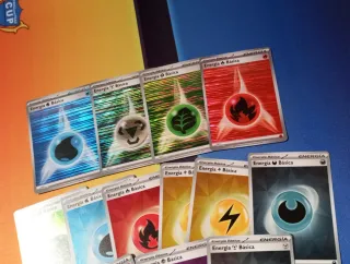 21x Energías Holo cartas Pokemon