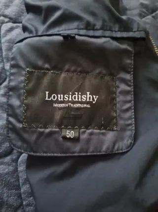 Chaqueta acolchada Lousidishy azul talla L