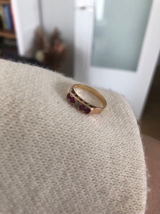 Conjunto collar y anillo con brillantes