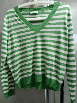 Jersey MNG rayas verde y blanco