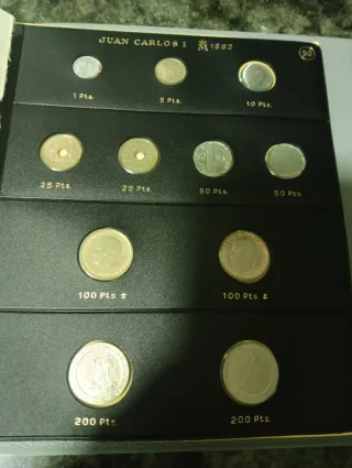 Monedas Rey Juan Carlos 1976-2001
