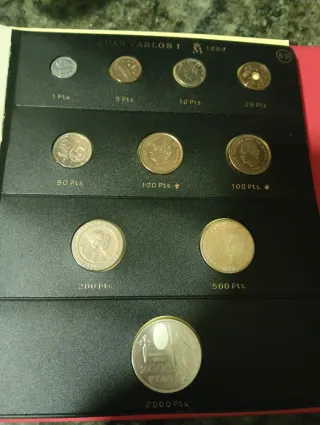 Monedas Rey Juan Carlos 1976-2001
