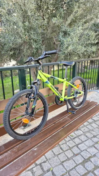 Bicicleta Rockrider ST 500 Verde Lima