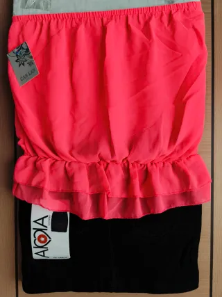 Blusa sin tirantes de mujer