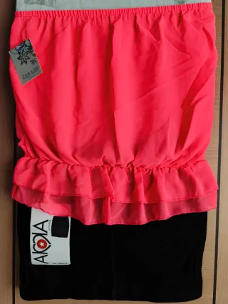 Blusa sin tirantes de mujer