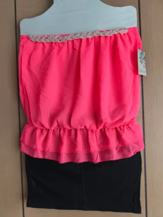 Blusa sin tirantes de mujer