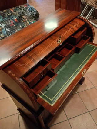 Escritorio Buro Madera y Cuero