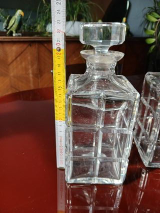 Coppia Caraffe Liquore Cristallo