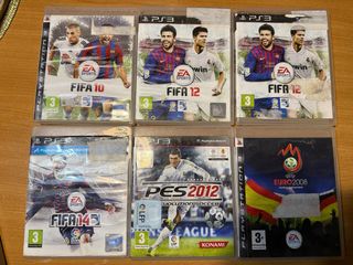 Lote 6 Juegos PS3: FIFA, PES y UEFA EURO