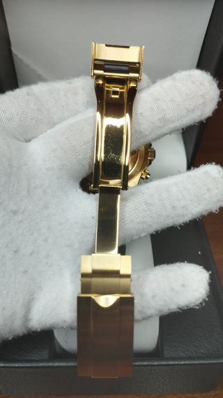 Reloj Seiko Mod Daytona Negro Oro Amarillo y Azul