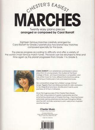 Marchas fáciles para piano. Selección de 20 piezas