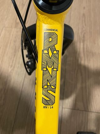 Bicicleta infantil amarilla 3-5 años (Ruedines)