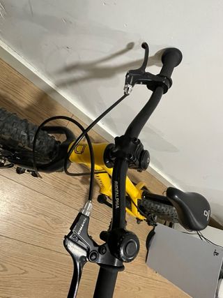 Bicicleta infantil amarilla 3-5 años (Ruedines)