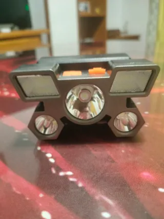 Linterna frontal LED USB recargable