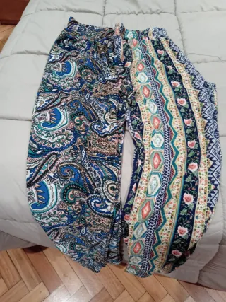 Lote 2 pantalones estampados
