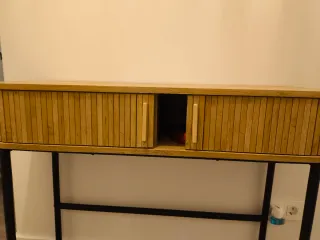 Consola dos puertas madera y metal