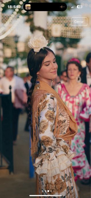 Traje Flamenca Rosas Amarillas