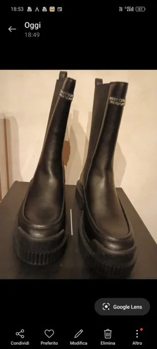 Stivali Armani Exchange N.41 Neri