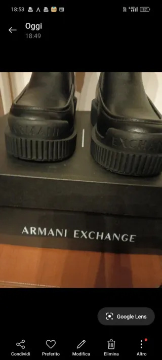 Stivali Armani Exchange N.41 Neri