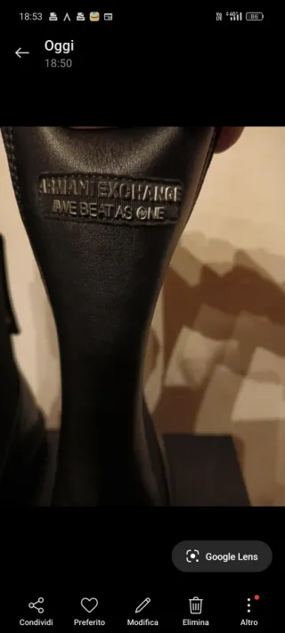 Stivali Armani Exchange N.41 Neri