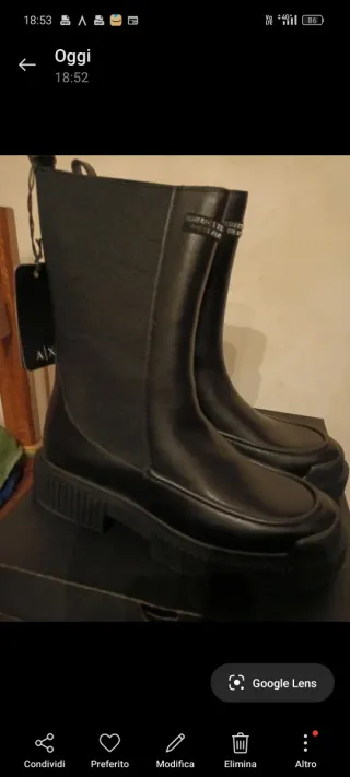 Stivali Armani Exchange N.41 Neri