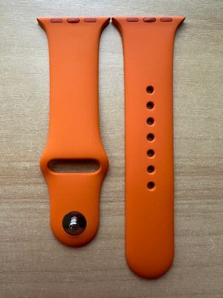 Apple Watch X Hermès 41mm. Orange Sport Band S/M