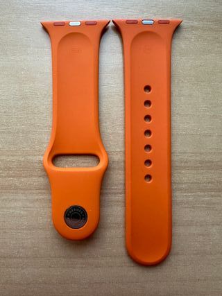 Apple Watch X Hermès 41mm. Orange Sport Band S/M