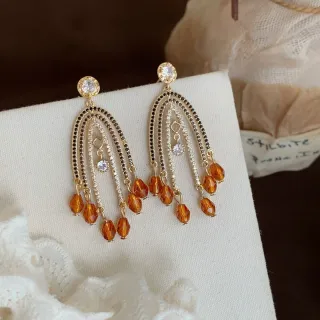 Pendientes Sombra Floral Diseño Original