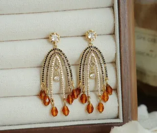 Pendientes Sombra Floral Diseño Original